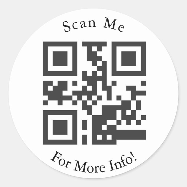 Stickers de code QR personnalisés (Devant)