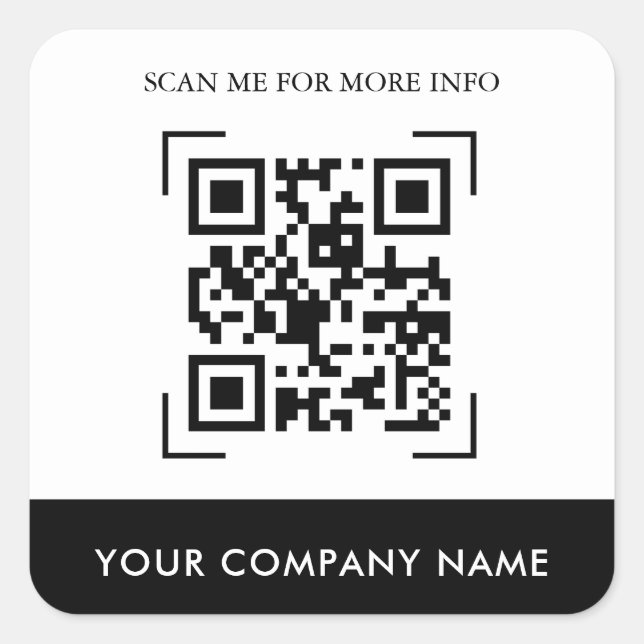 Stickers de code QR personnalisés (Devant)