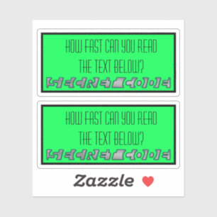 Stickers de code secret