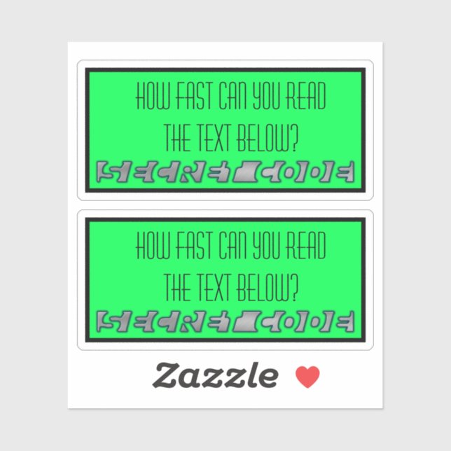 Stickers de code secret (Feuille)