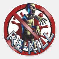 Stickers de comptage de retuage de zombie