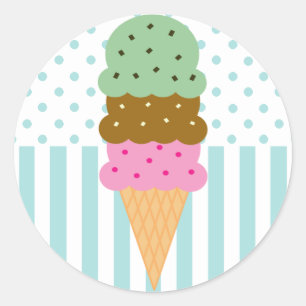 Stickers de cône de crème glacée