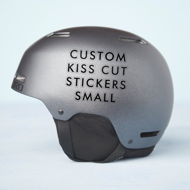 STICKERS DE COUPE KISS personnalisés 4"x4" PETIT (Côté casque)