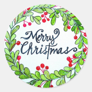 Stickers de couronne de Noël