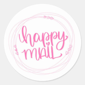 Stickers de courrier heureux