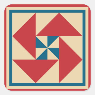 Stickers de courtepointe - Spin patriotique (rouge