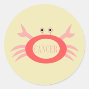 Stickers de crabe des signes cancéreux