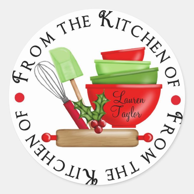 Stickers de cuisine à Cuisine personnalisée (Devant)