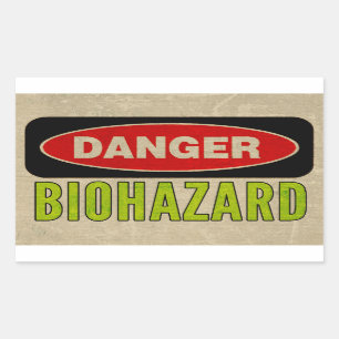 Stickers de danger biologique