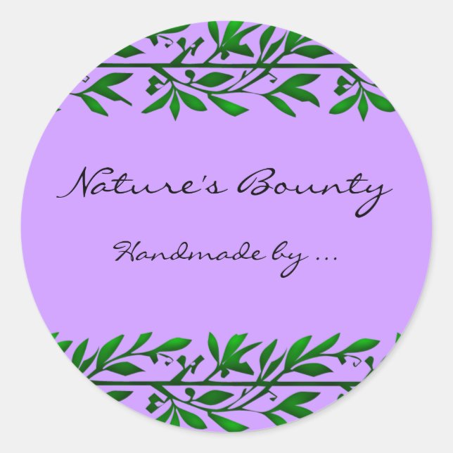 Stickers de Étiquette de savon ou de recette perso (Devant)