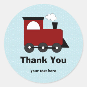 Stickers de fête d'anniversaire du train