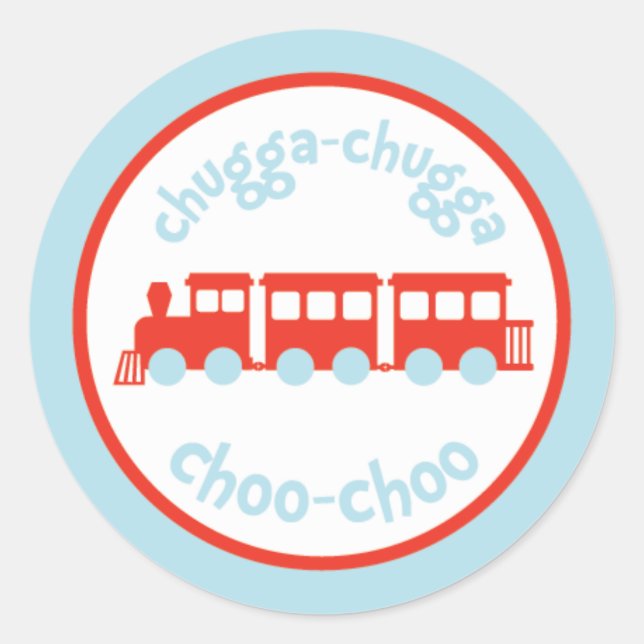 Stickers de fête d'anniversaire du train (Devant)