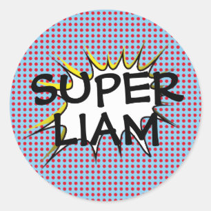 Stickers de fête d'anniversaire Superhero