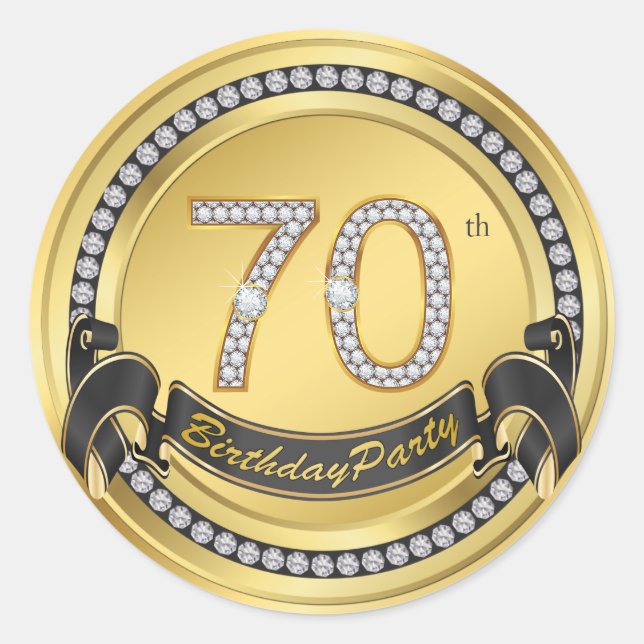 Stickers de fête du 70e anniversaire (Devant)
