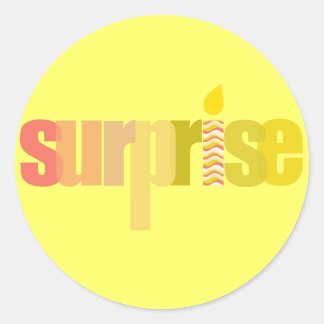 Stickers de fête surprise (Devant)