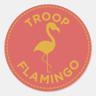 Stickers de Flamant rose de Troop IGGPPCamp