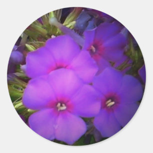 Stickers de fleurs violettes