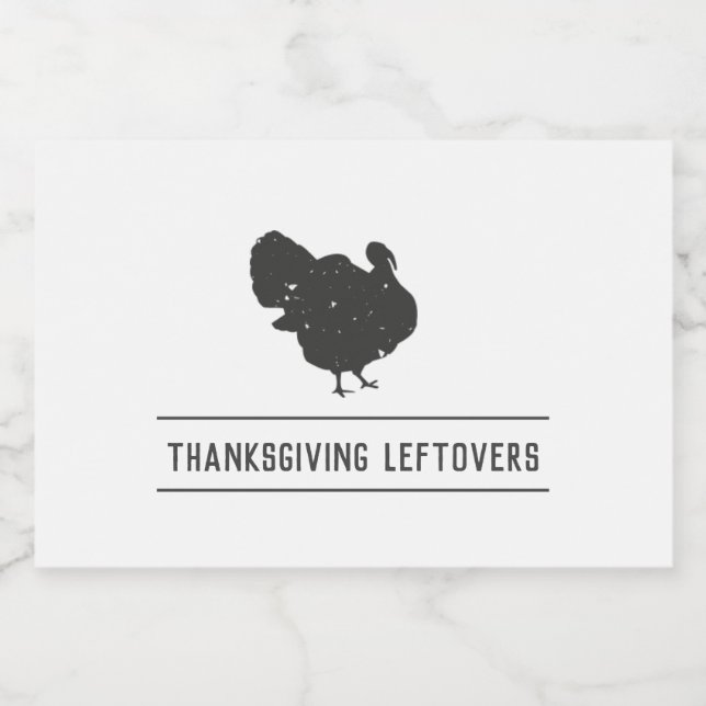 Stickers de gauche Thanksgiving Friendsgiving (Étiquettes simples)