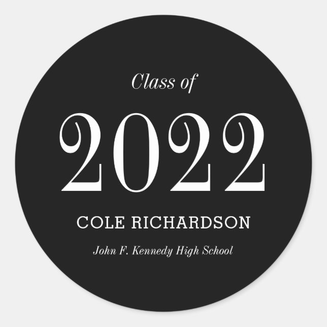 Stickers de graduation ou scellés d'enveloppes à t (Devant)