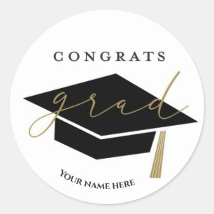 Stickers de graduation personnalisée