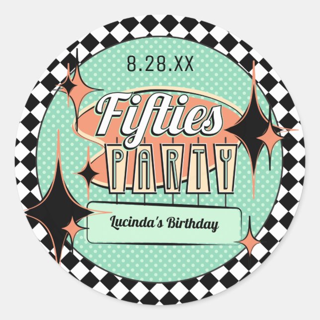 Stickers de la fête du milieu du siècle cinquante (Devant)