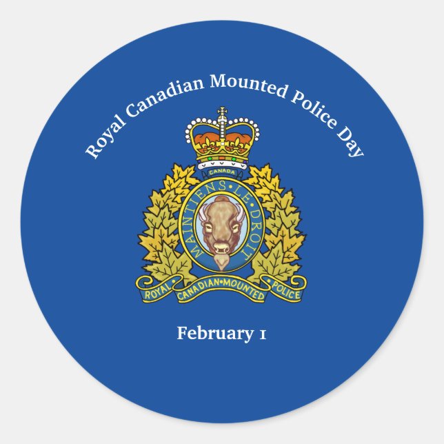 Stickers de la Journée de la Gendarmerie royale du (Devant)