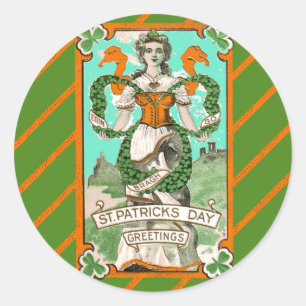 Stickers de la Saint Patrick avec classe irlandais