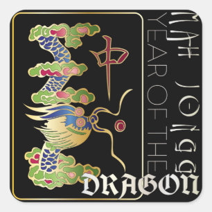 Stickers de l'année Mah Jongg Dragon
