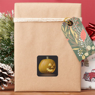 Stickers de lanterne Citrouille d'Halloween