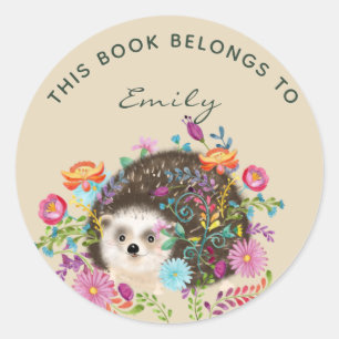 Stickers de livres de livres de haies de bois - aj
