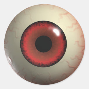 Stickers de l'oeil du diable rouge
