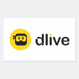 Stickers de logo noir DLive