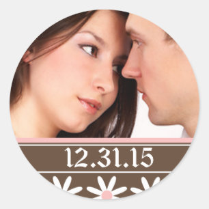 Stickers de mariage avec votre photo