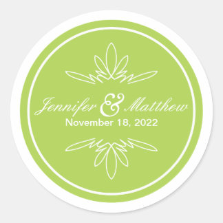 Stickers de mariage charme intemporel - Céleri