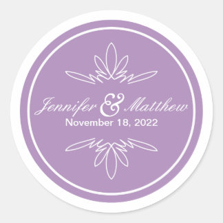 Stickers de mariage charme intemporel - Orchidée