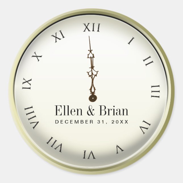 Stickers de mariage du Nouvel An (Devant)