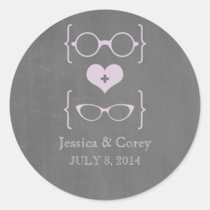 Stickers de Mariage en tableau rouge
