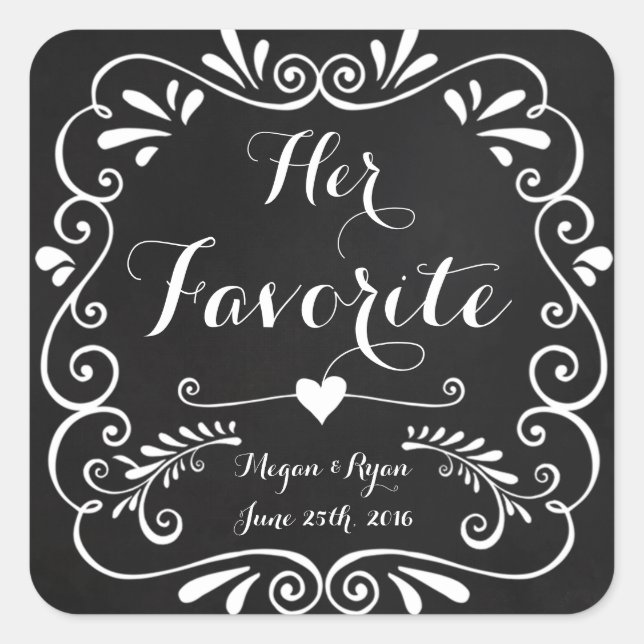 Stickers de mariage favoris pour les cures ou les  (Devant)