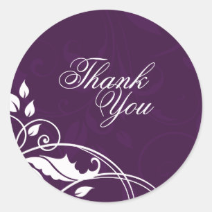 Stickers de mariage Merci classique