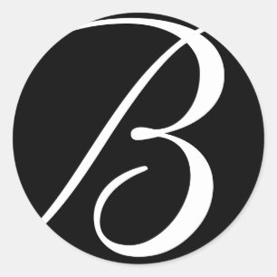 Stickers de mariage monogramme