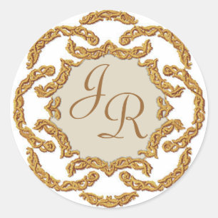 Stickers de mariage Monogramme