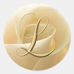 Stickers de mariage Monogramme - lettre L