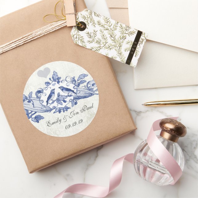 Stickers de mariage Oak Tree Scroll Marine Birds (Cadeaux)