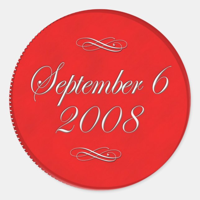 Stickers de mariage personnalisés pour sacs cadeau (Devant)