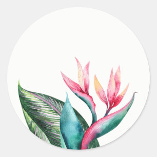 Stickers de mariage pour l'oiseau du paradis