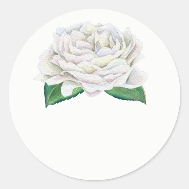 Stickers de mariage rose blanche (Devant)