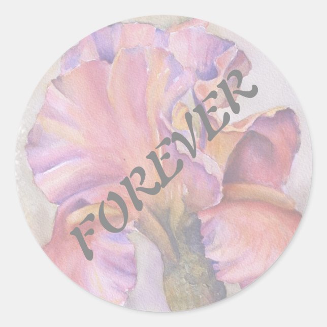 STICKERS DE MARIAGE ROSE IRIS (Devant)