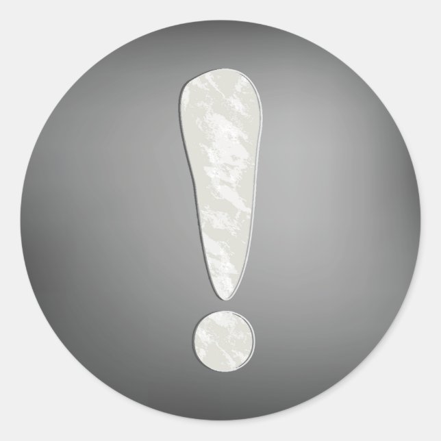 Stickers de marque d'exclamation (Devant)