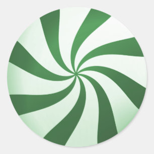 Stickers de menthe verte et blanche