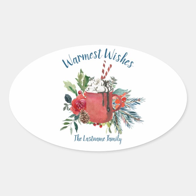 Stickers de Noël au chocolat chaud (Devant)